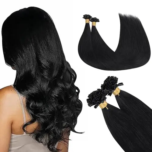 U Tip Hair Extensions, Hot Fusion Pre-Bonded Keratin 16inch 50g 50S