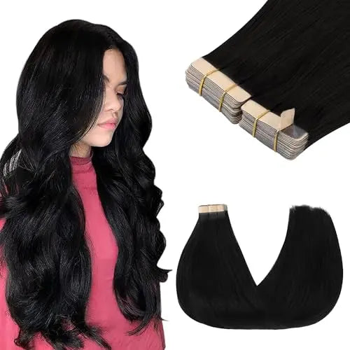 Tape-In Hair Extensions Human Hair, 17/22/60 Balayage Ash Blonde to Golden Blonde and Platinum Blonde, 22inch 100g 40pcs, Ski