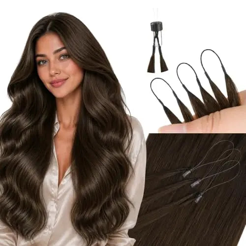 Microlink Bead Hair Extensions, Comfortable Feather Invisible Tip