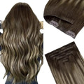 Invisi Edge Clip-In Hair Extensions Real Human Hair Invisible Blend