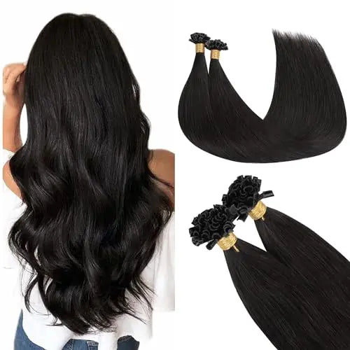 U Tip Hair Extensions, Hot Fusion Pre-Bonded Keratin 22inch 50g 50S