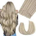 Genius Weft Hair Extensions Human Hair Invisible Blend Flat Weft