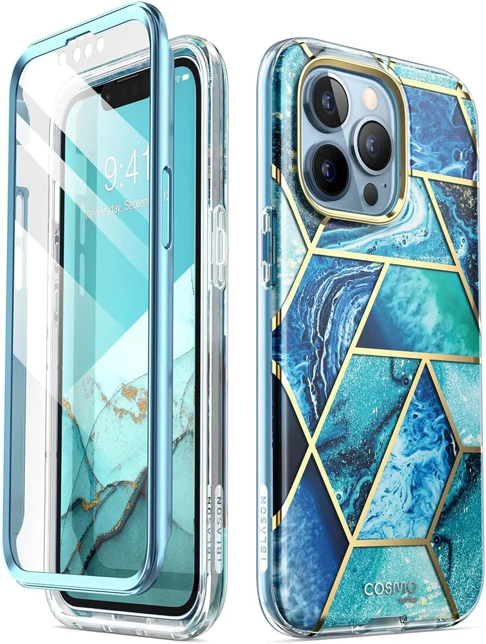 i-Blason Cosmo Protective Case for iPhone 13 Pro 5G (2021) 6.1 inch - Ocean Blue My Store