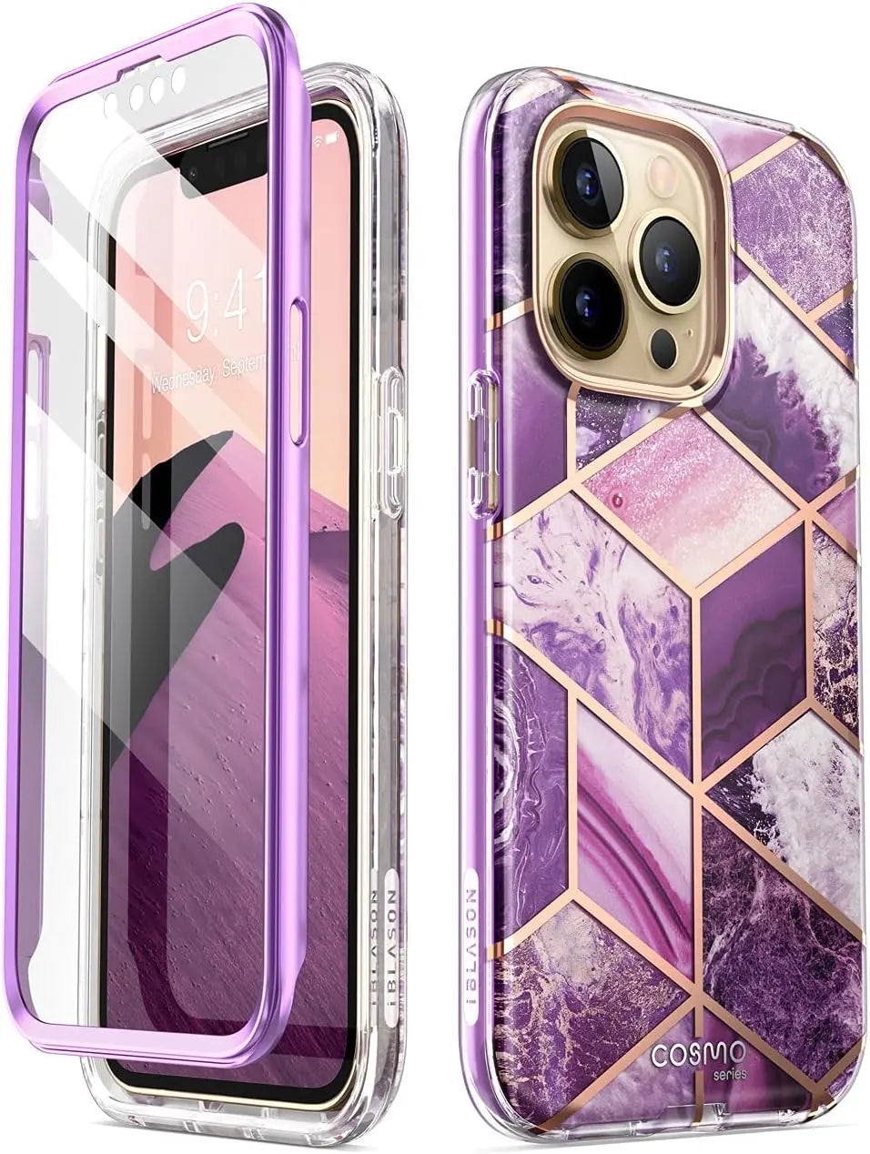 i-Blason for iPhone 13 Pro Case with Built-in Screen Protector, Ameth My Store