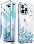 i-Blason Cosmo Series for iPhone 14 Pro Max Case 6.7 inch (2022), Slim Full-Body Stylish Protective Case with Built-in Screen Protector (Bluefly) My Store