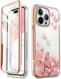 i-Blason Glitter Case for iPhone 14 Pro Max (6.7 Inch) Mobile Phone Case 360 Degree Case Bumper Protective Cover [Cosmo] with Screen Protector 2022 Edition (Pinkfly) My Store
