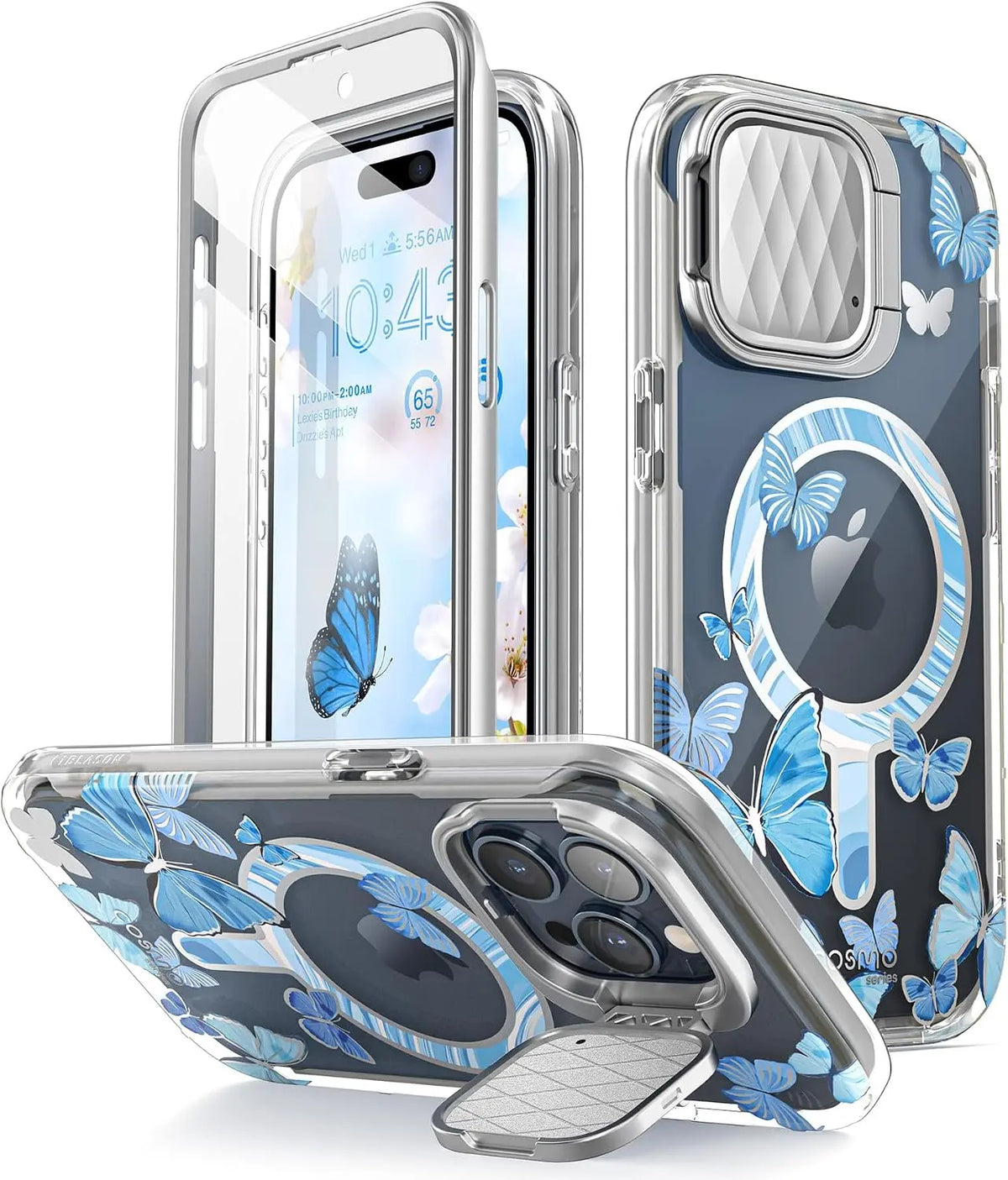 i-Blason for iPhone 15 Pro Max Case MagSafe with Camera Cover, Butterfly My Store
