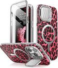 i-Blason for iPhone 15 Pro Case MagSafe, w/‌ Screen Protector, PinkCheetah My Store
